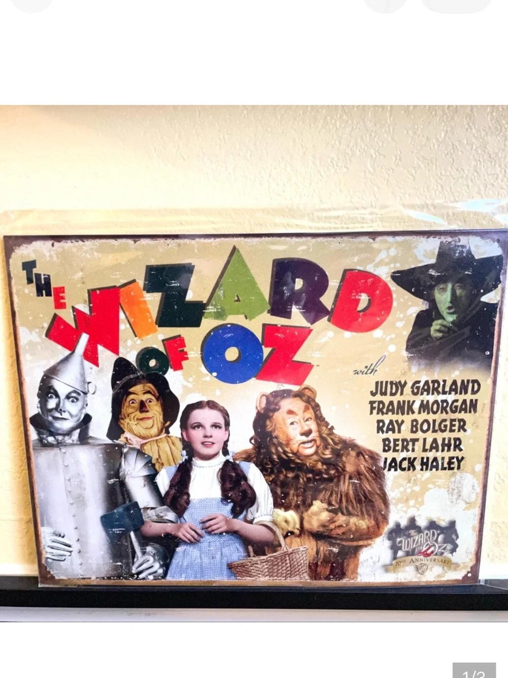 NEW Wizard Of Oz Metal Sign